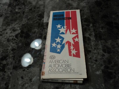AAA Oregon and Washington Road Map good condition
