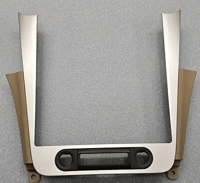 #ad 🔥08 12 Chevy MALIBU Center Dash Radio Bezel Panel OFF Signal Trim Tan SILVER B8 $65.09