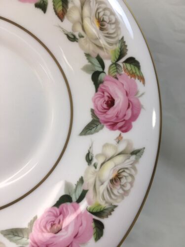(8) Royal Worcester "Royal Garden" Large CREAM SOUP SETS Pink/White Roses MINT! - Picture 2 of 12