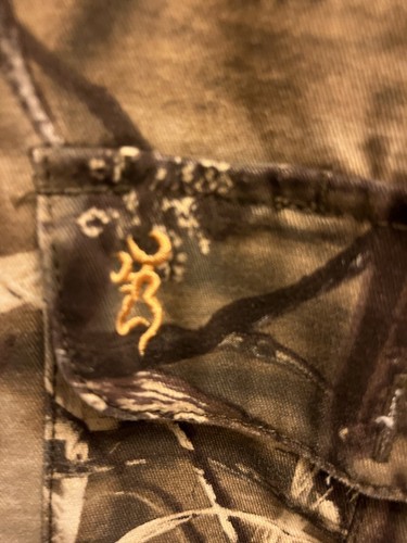 Browning Wasatch Long Sleeve Button Up Advantage Max 4 HD Camo Shirt Size S 34 - Picture 6 of 6