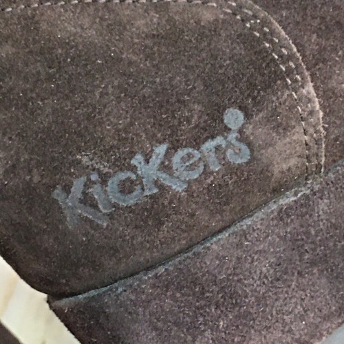 Kickers Boots Womens 40 Ankle Booties Heels Casual 242081 Brown Suede Lace Up - Picture 15 of 20