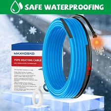 MAXKOSKO  9FT Energy-efficient, Self-Regulating Pipe Heat Tape for Water Pipes
