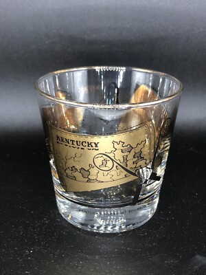 Vntg  Old Taylor 86 Kentucky Whiskey Glass ''Even The Rocks...''   3 1/8''  T