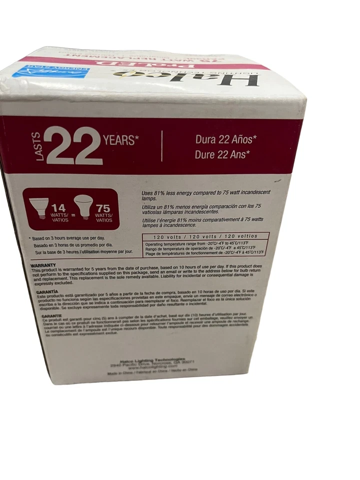 Halco PAR30L 75-Watt 800 Lumens ProLED Blanc Chai’s 2700K - Image 3 of 4