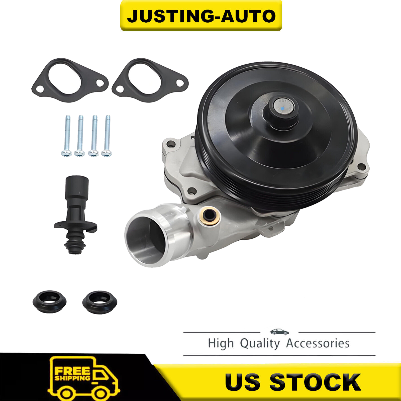 Water Pump Fits Range Rover Land Sport Velar Jaguar F-Pace F-Type XF XFR XJ LR4