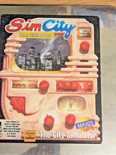 SimCity the City Simulator by Maxis 1991 IBM PC w/ 5.25"  3.5" Disks  Box