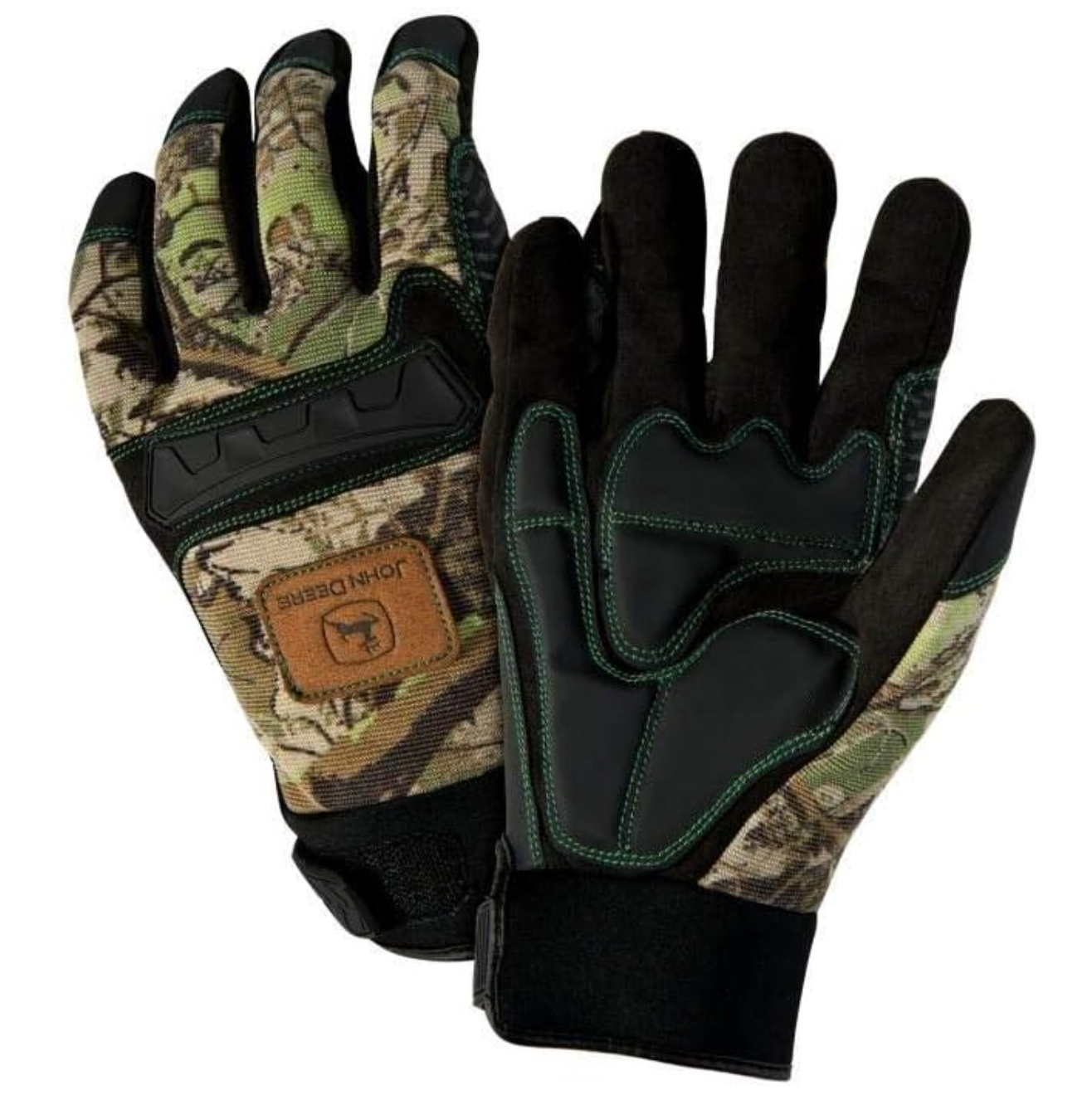 John Deere Antivibration Large Knuckle Gloves (JD00011/XL) Work