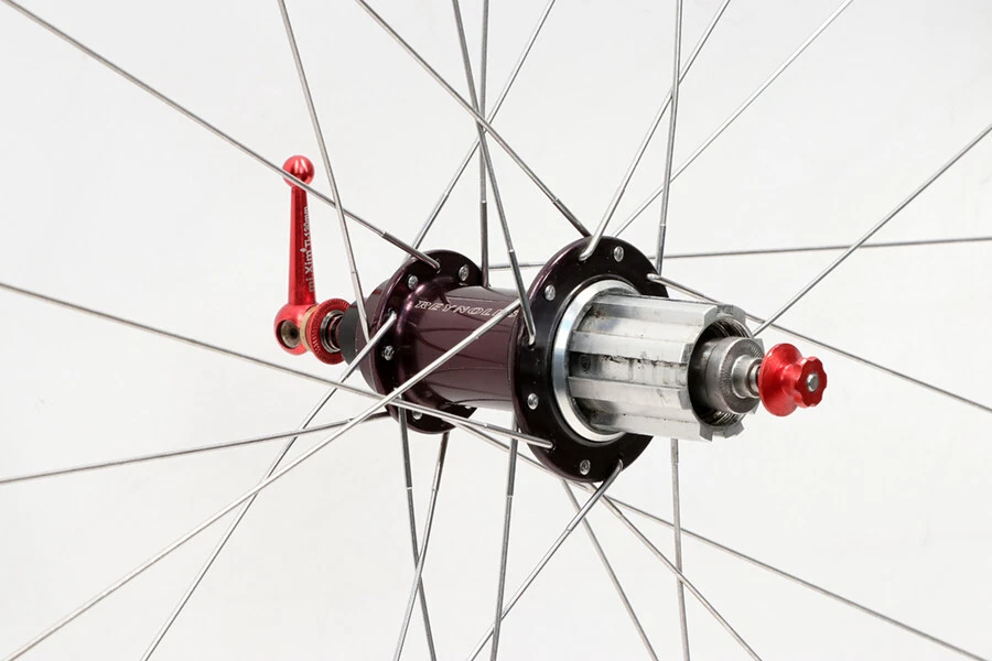 Juego de ruedas de carretera Velocity Deep V Pro Elite 700c Campagnolo 10/11/12s llanta QR tubular Foto 2 de 4