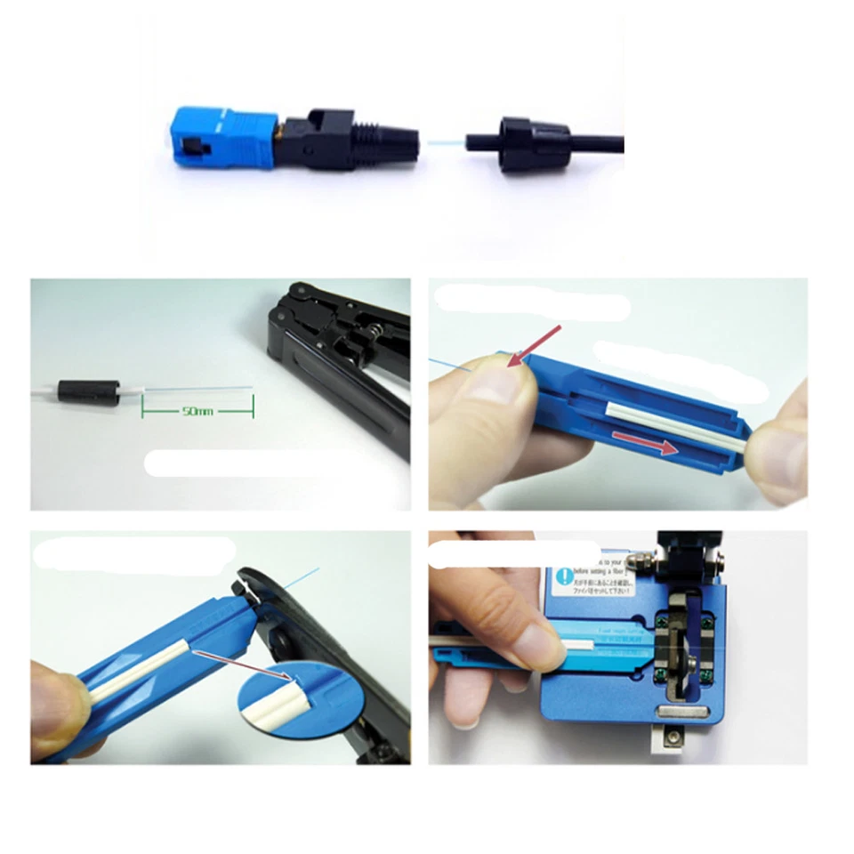 100pcs Fiber Optic Quick Cold Connector FTTH SC UPC Single Mode Wholesale - Image 3 of 4