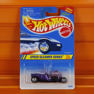 Hot Wheels - 1995 - T-BUCKET (7 Spokes) - Speed Gleamer 2/4 - Blue Card #313
