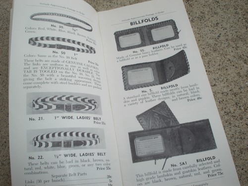 Catalogo pelle vintage 1950 ESTER LEATHERCRAFT St Paul Rochester 9" x 4" USA - Foto 3 di 8