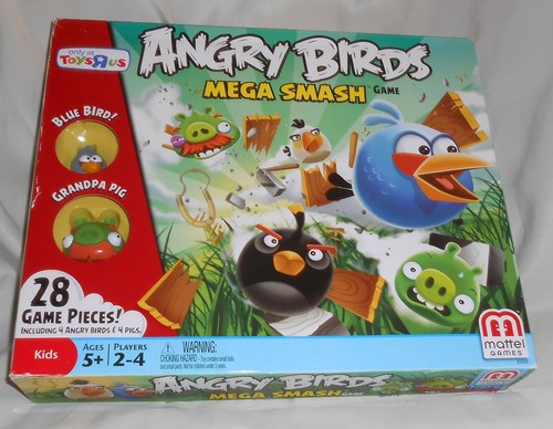 ANGRY BIRDS Mega Smash Game Mattel - Complete