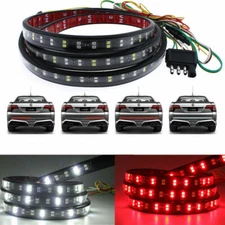 60" Double Row LED Truck Tailgate Light Bar Strip Red White Reverse Stop Brake