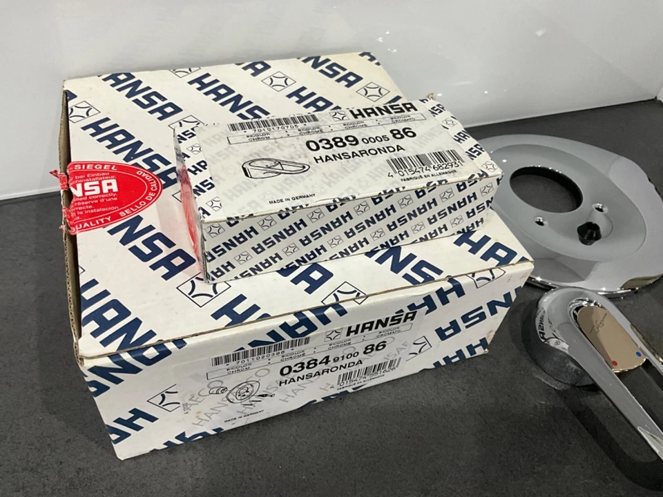 Hansa Ronda Hansaronda set pronto in ottone cromato pregiato, rubinetto vasca, rarità - Immagine 3 di 4