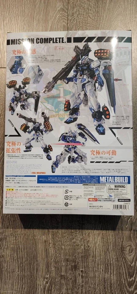 FIGURA DE ARMAS COMPLETAS MARCO AZUL EXTRAVIADO SEMILLA GUNDAM METAL BUILD MBF-P03 Vendedor de EE. UU. Foto 2 de 2