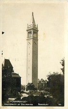1922 Campanile at University of California, Berkeley Real Photo Postcard/RPPC