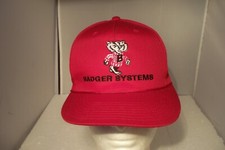Badger Systems Red Rope Snapback Hat WI