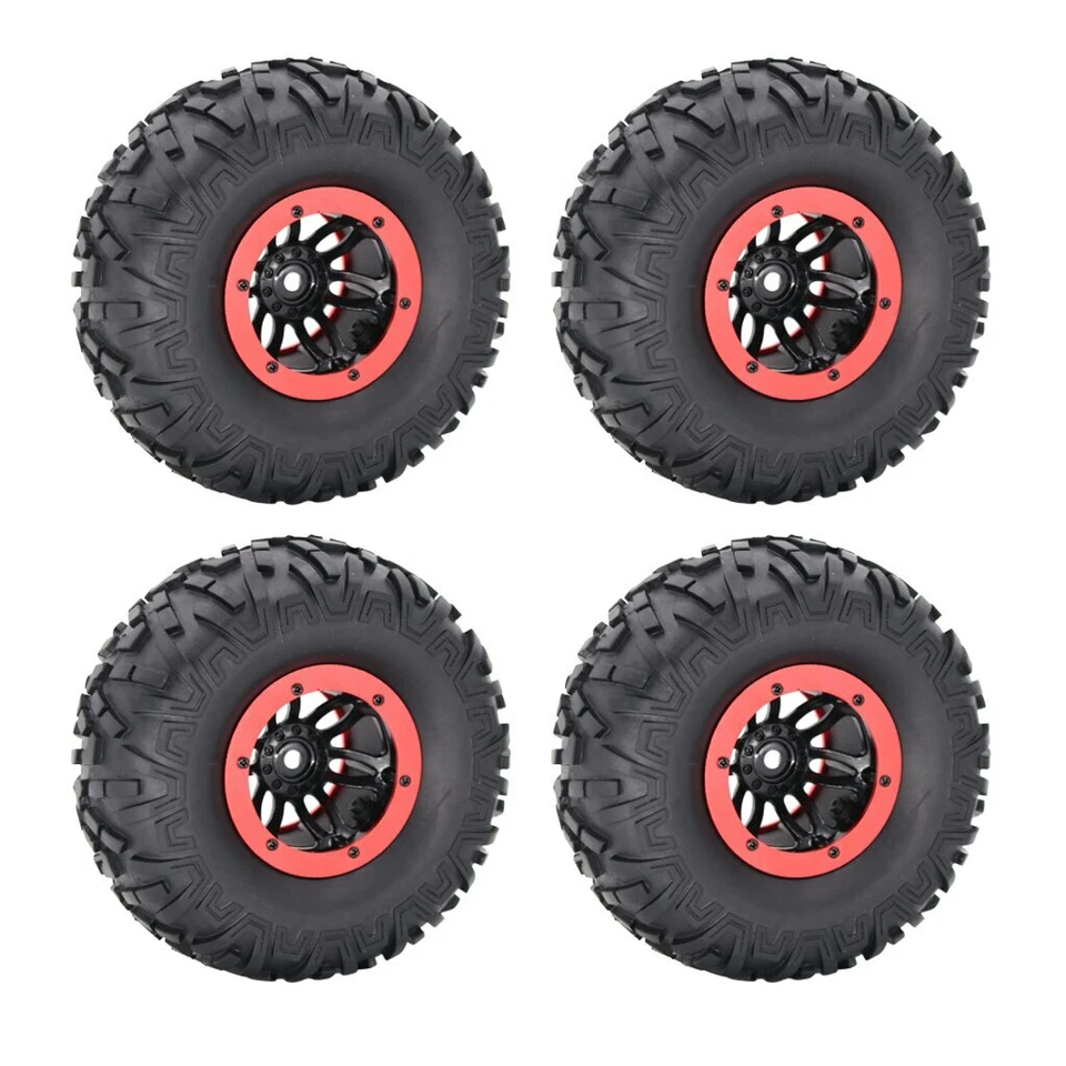 2.2" 1/10 RC Rock Crawler Inflated Air Tire Beadlock 135mm for TRX4 SCX10 D90 - Image 2 of 4