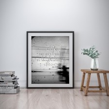 Life Storm Inspirational Wall Art Print Motivational Quote Poster Decor Gift for