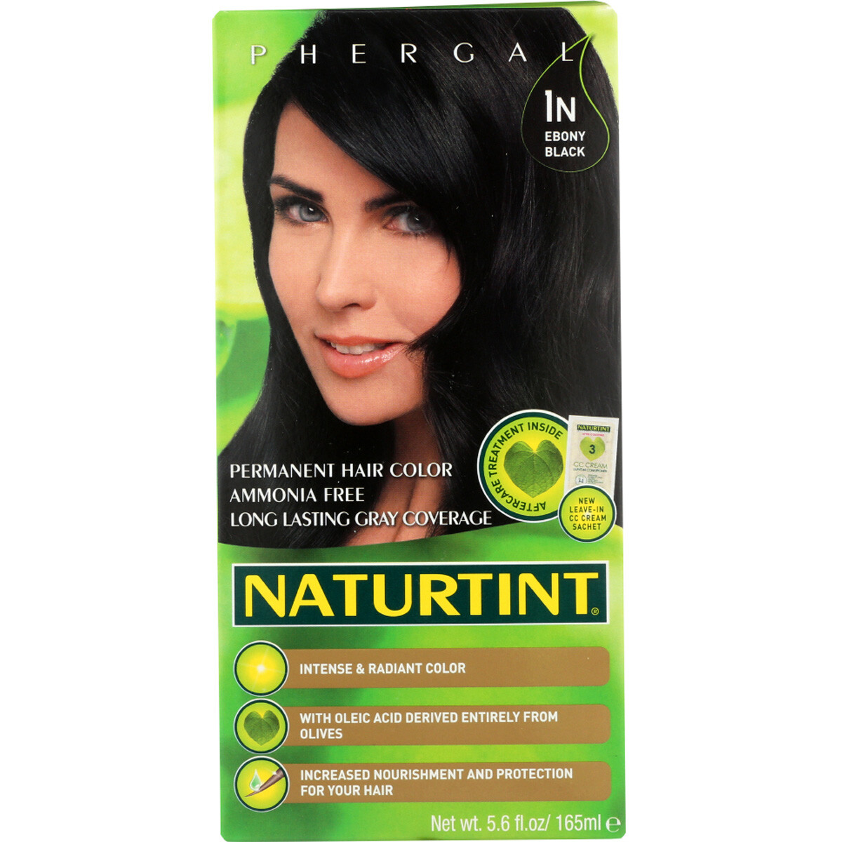Naturtint Permanent Hair Color 1N Ebony Black 5.6 oz