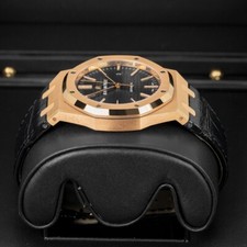 Audemars Piguet 15400OR.OO.D002CR.01.A Royal Oak Black Dial 41mm Watch 4