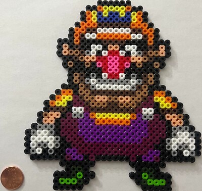 Wario Bead Sprite Perler Artkal Super Mario Bros Overalls Classic