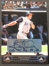 Steve Finley 2004 Playoff Honors Autograph (17/25) GG 95, 96, 99, 00 Inscription