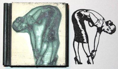 Fetish rubber stamp Lovely Bent