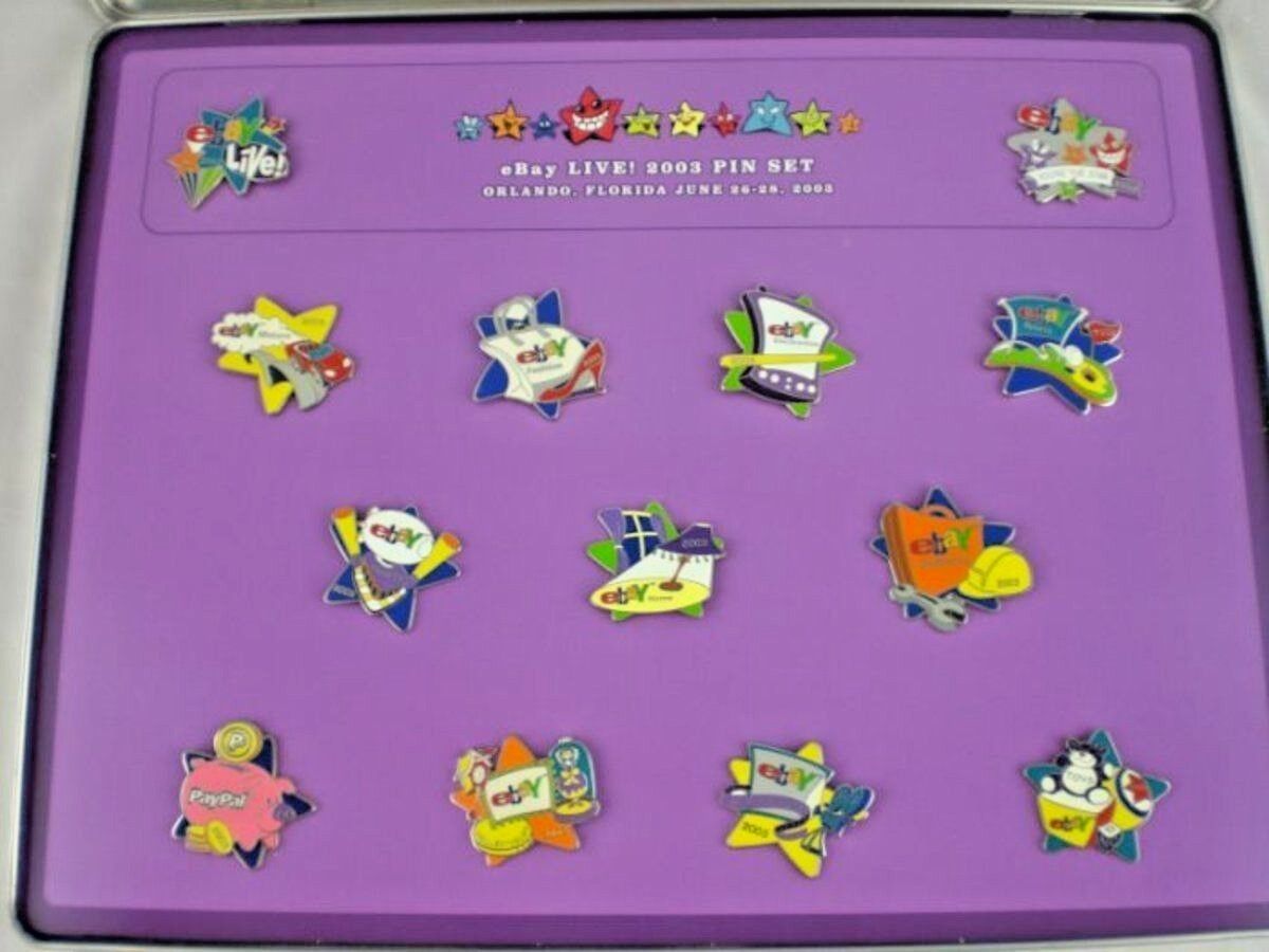 Live 2003 Orlando Florida Pin Set of 13 Pins in Collectors Tin Box NEW