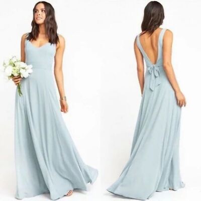 NWT Show Me Your Mumu Silver Sage Crisp Jenn Bridesmaid Dress Size XXS |  eBay