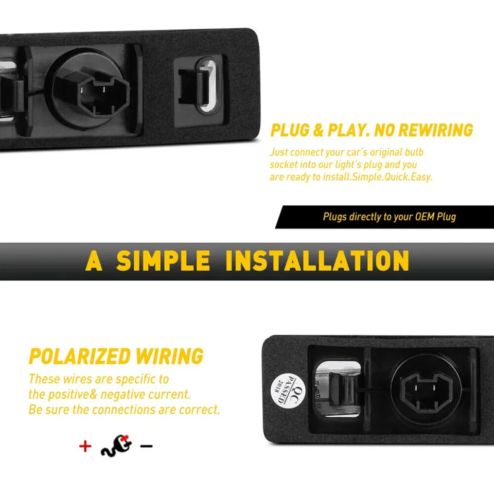 License Number Plate Lights For Lexus IS200 LS430 GS300 RX330 Toyota Camry Prius - Image 3 of 4