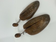 Antique Wood Shoe Form Insert Stretchers Wood And Metal