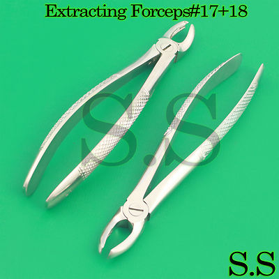 New Dental Instruments, Extraction Forceps Upper Molar Right And Left Fig17&18
