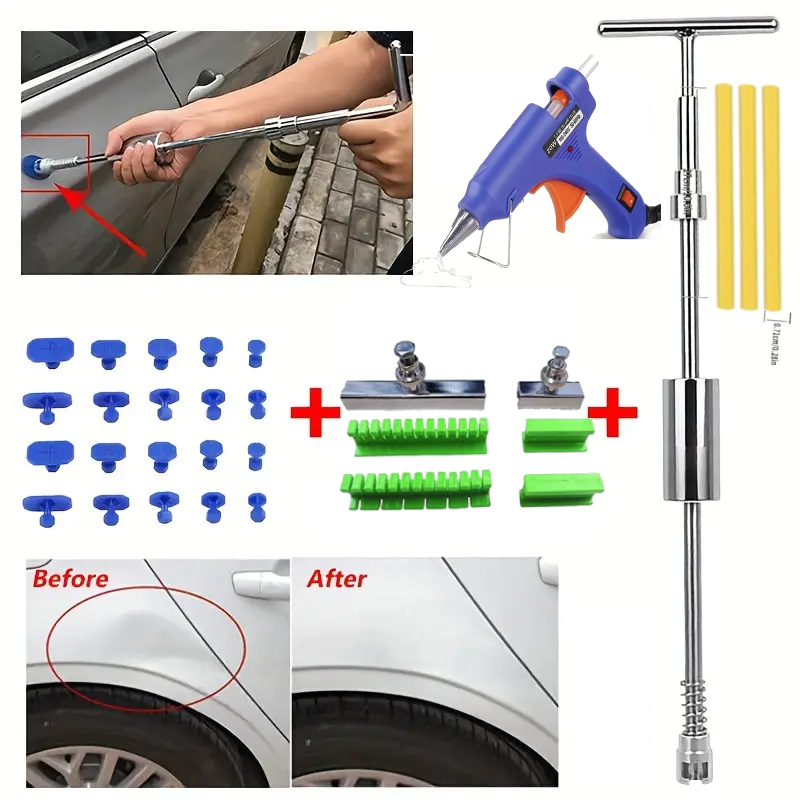 Car Body Paintless Dent Slide Hammer Puller Repair Tools Lifter Hail ...