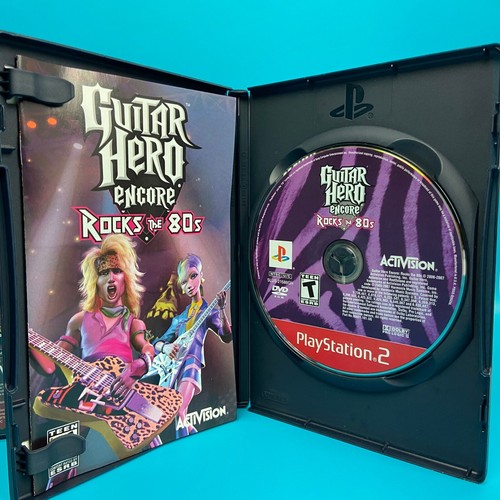 Guitar Hero 2 & Encore: Rocks the 80s (Sony PS2, 2007) CIB Tested Working Lot - Picture 3 of 4
