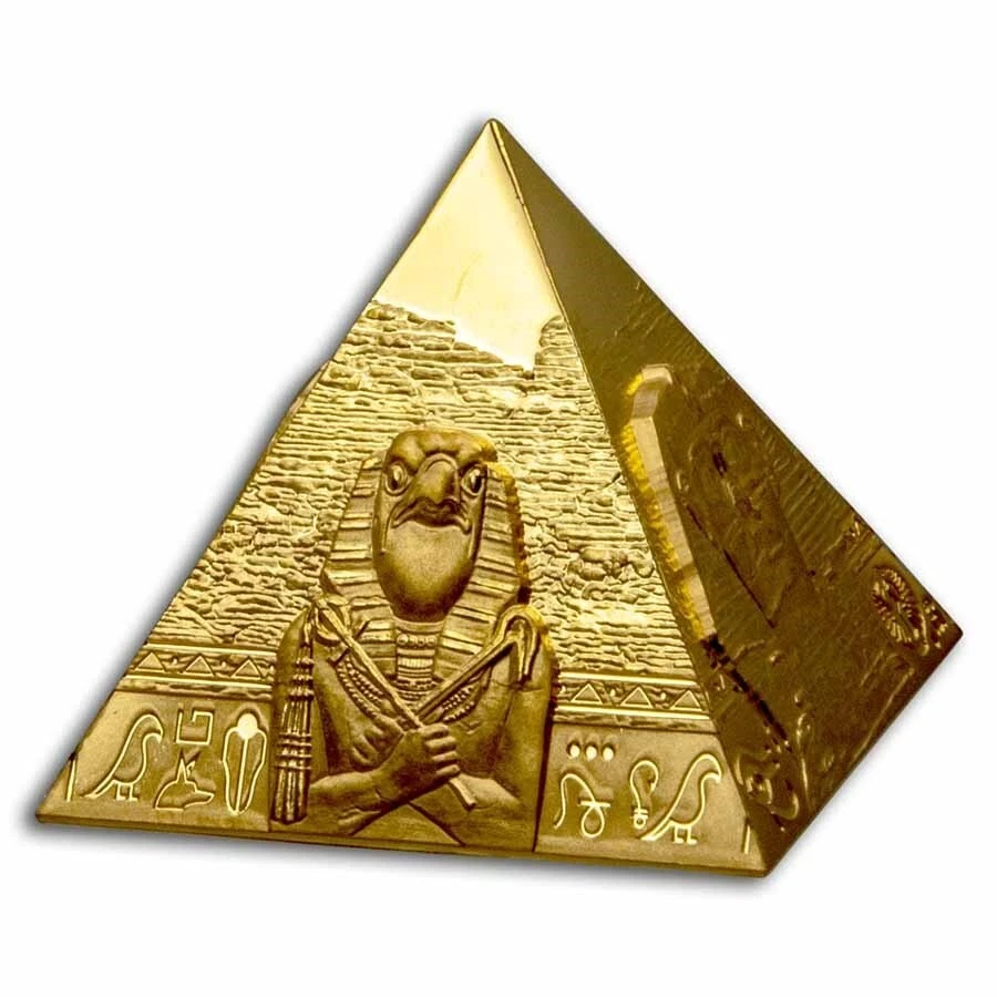 2023 Samoa 5 oz Gold Pyramid of Giza Shaped Coin - Image 2 of 4