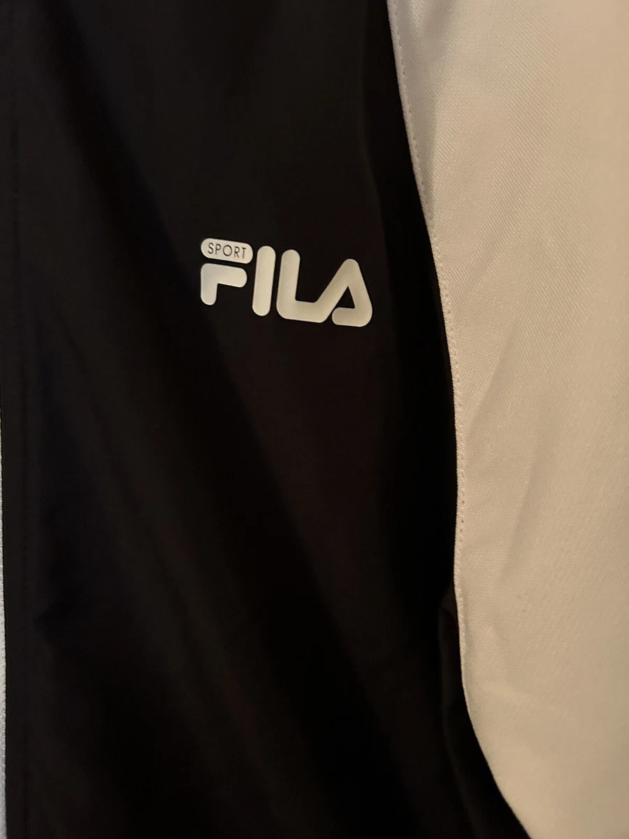 Fila black deals and white jacket