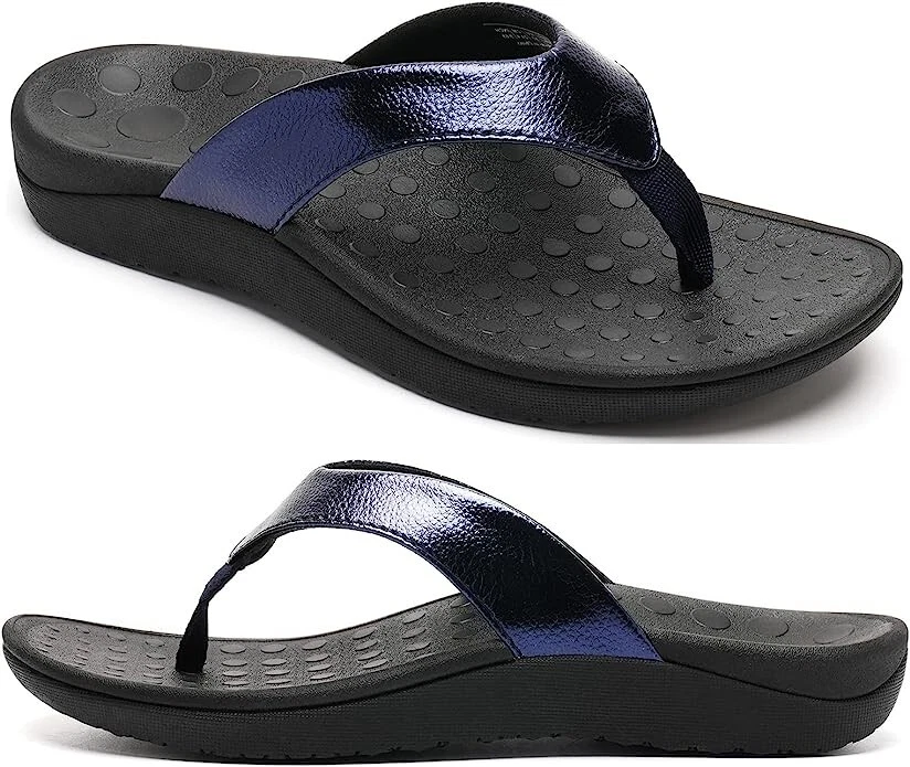 Flip flops with store support for walking