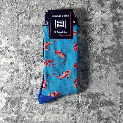 KOI FISH THEME UNISEX  Fun Novelty Sock NEW