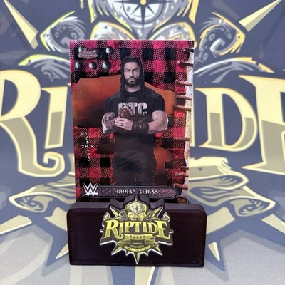 Roman Reigns WWE x Cactus Jack Topps Chrome 2025 Red & Black Refractor #25