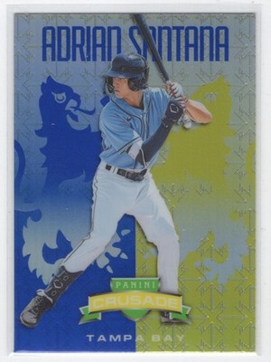 #9 2024 Panini Crusade Blue Adrian Santana Tampa Bay Rays