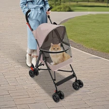 Foldable Lightweight Durable Pet Stroller For Small To Medium Pets Dogs And Cats