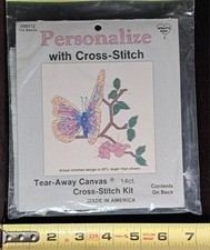 Personalize With Cross-Stitch 056012 Tear Away Canvas 14 CT. The Basics New USA 