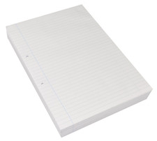 RHINO A4 Loose Leaf Lined Paper, 500 Sheets / 1000 Page, 8mm a4, White 
