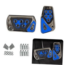 Nonslip Car Pedal Pads, Automatic Transmission Brake Pedal Cover, 2 PCS Blue