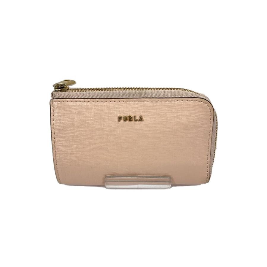 Furla Pink Leather Key Case Wallet for Keys & Cards  