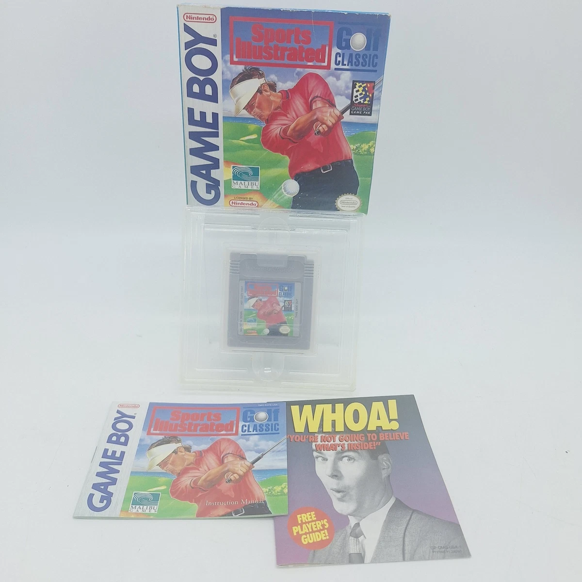 Sports Illustrated Golf Clásico Nintendo Game Boy 1994 con Manual de Caja