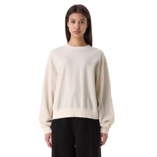 Helmut Lang Waffle Knit Sweatshirt Shirt Women Medium Beige Casual Logo