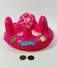 RARE Chuck E Cheese Token Filled Birthday Crown Rock Star Birthday Party Hat