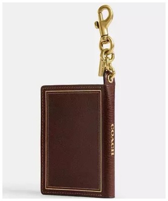 📖 Coach - Solid Brass Turnlock And Buckles Book Bag Charm- CFF88